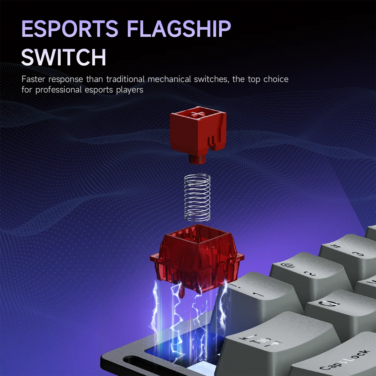 AJAZZ AK029 لوحة مفاتيح سلكية للألعاب بيد واحدة HE مفتاح مغناطيسي 29 مفتاح RGB 8000 هرتز لوحة مفاتيح ميكانيكية صغيرة لألعاب الكمبيوتر الإلكترونية