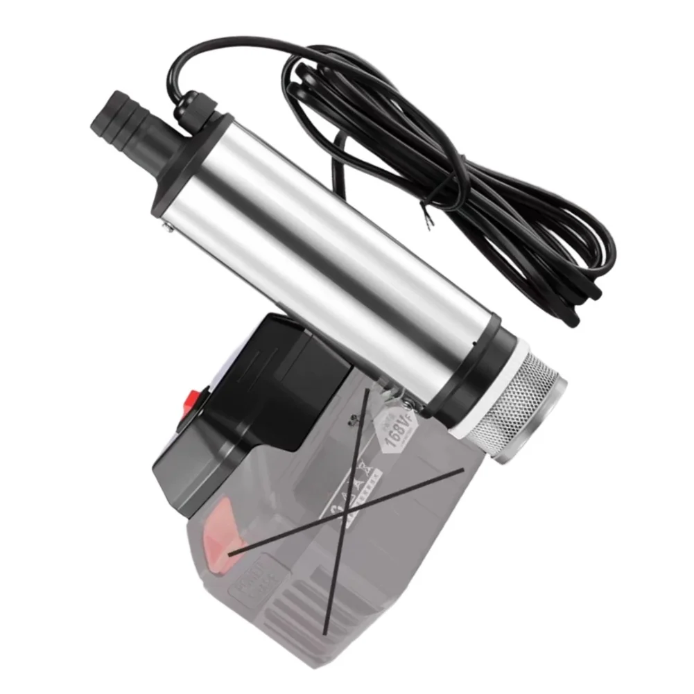 High Efficiency 80W Battery Powered Submersible Pump 30-50L Min Flow For Garden Washing Machine Pool Drain Water Oil Transfer