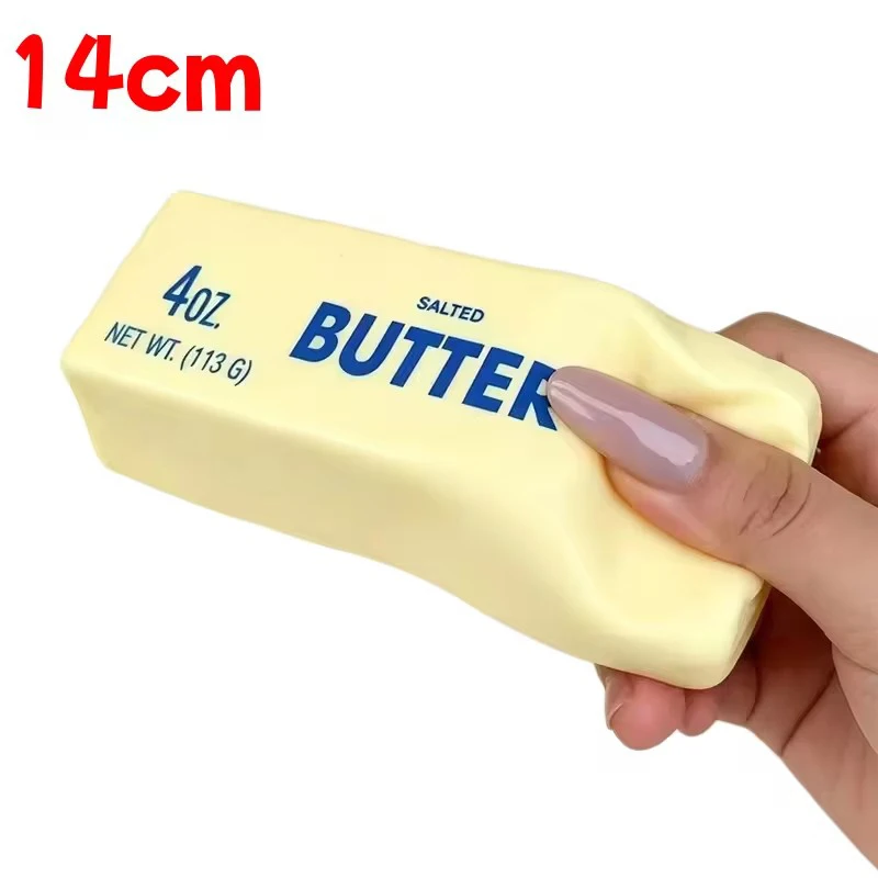 Butter-Stick Squishy Fidget-Spielzeug Weicher Klebriger Butter-Stick Formbarer Langsam Zurückfedernder Quetsch-Stressball Anti-Stress Sensorisches Spielzeug Geschenk
