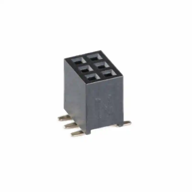 1.27mm pitch dual-row female connector, SMT female socket 2*2P/3/4/5/6/7/8/10/12/20/40P