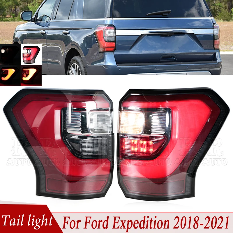 

Для Ford Expedition 2018 2019-2021 светодиодный задний фонарь в сборе, задний сигнальный фонарь автомобиля, стоп-сигнал, противотуманный фонарь JL1Z-13404-H JL1Z-13405-H