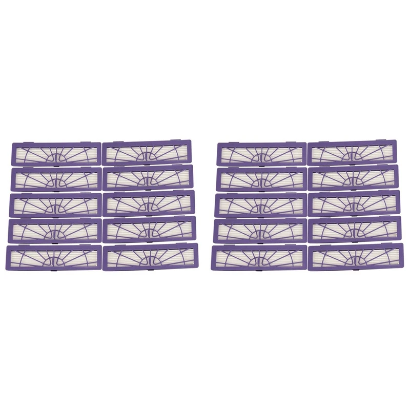 20 قطعة مرشحات HEPA ل Neato Botvac D/المتصلة سلسلة D7 D80 D85 D3 D75 D5 70E 75 80 85 أجزاء المكنسة الكهربائية