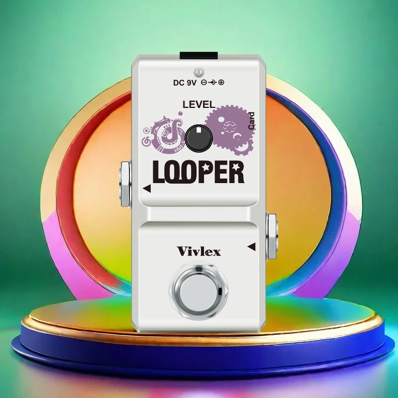 

Nano Loop Electric Guitar Effect Pedal Looper Unlimited Overdubs 10 Minutes Recording True Bypass Metal Shell White