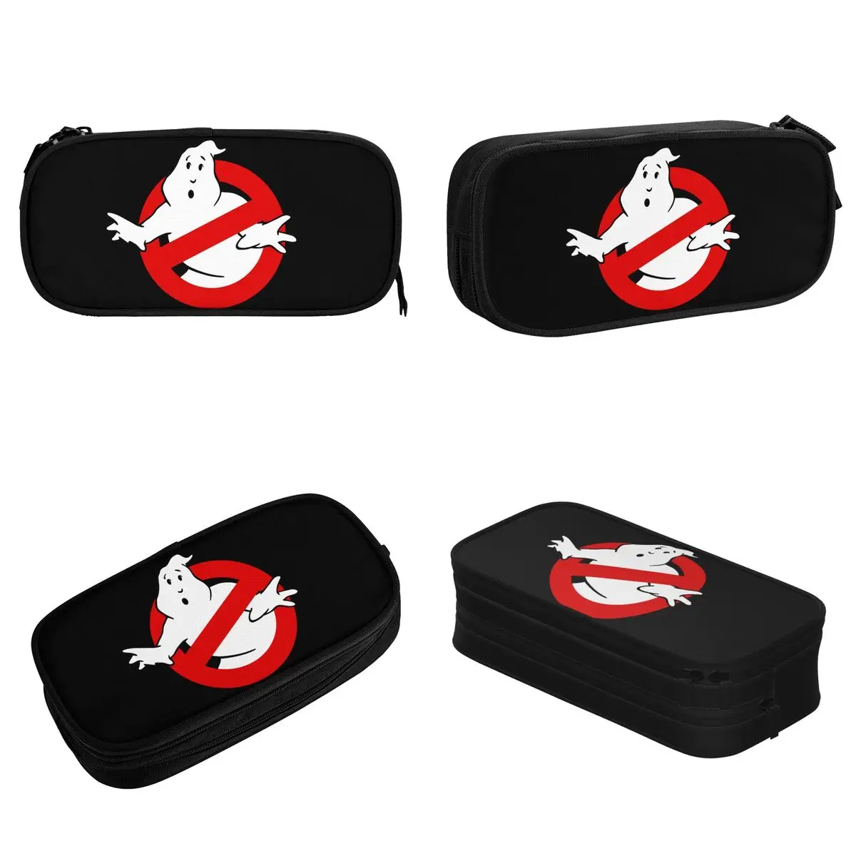 Imagem -02 - Ghostbuster Logo Pencil Case Classic Pen Bolsa Grande Armazenamento Material Escolar Presente para Meninas e Meninos