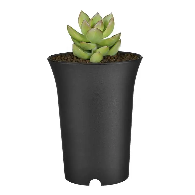 5pcs Succulent Plant Flower Nursery Pot Plastic Planter Holder Thicken Round Seed Storage Pot Container Home Garden Decor