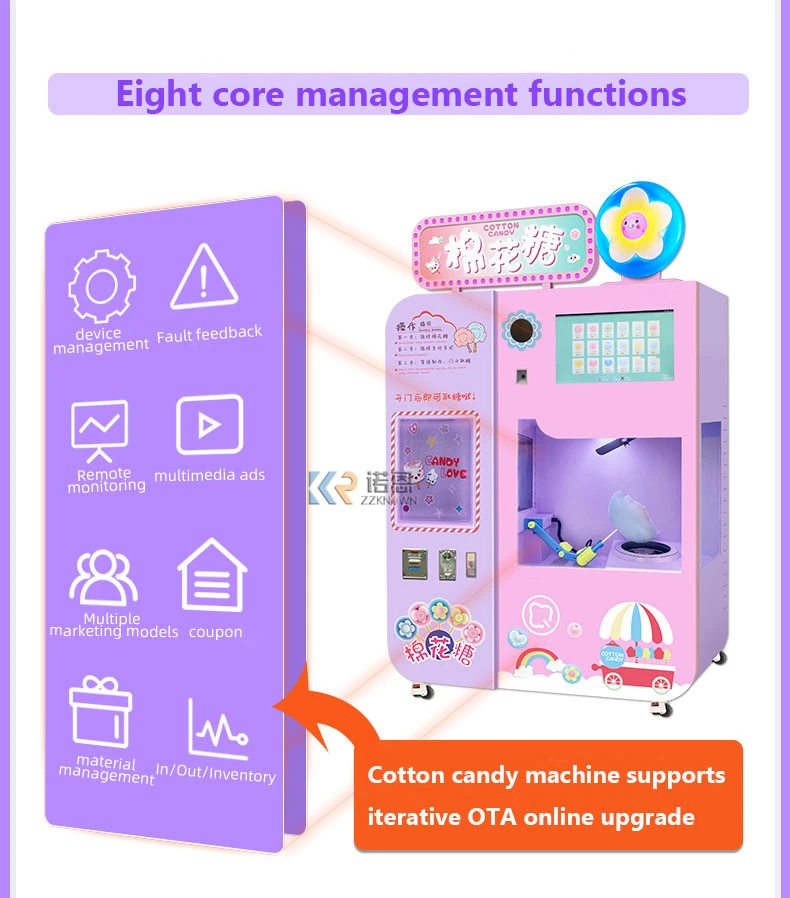 commercial electric cotton candy machine high quality cotton candy floss vending hot sale cotton candy vending machine