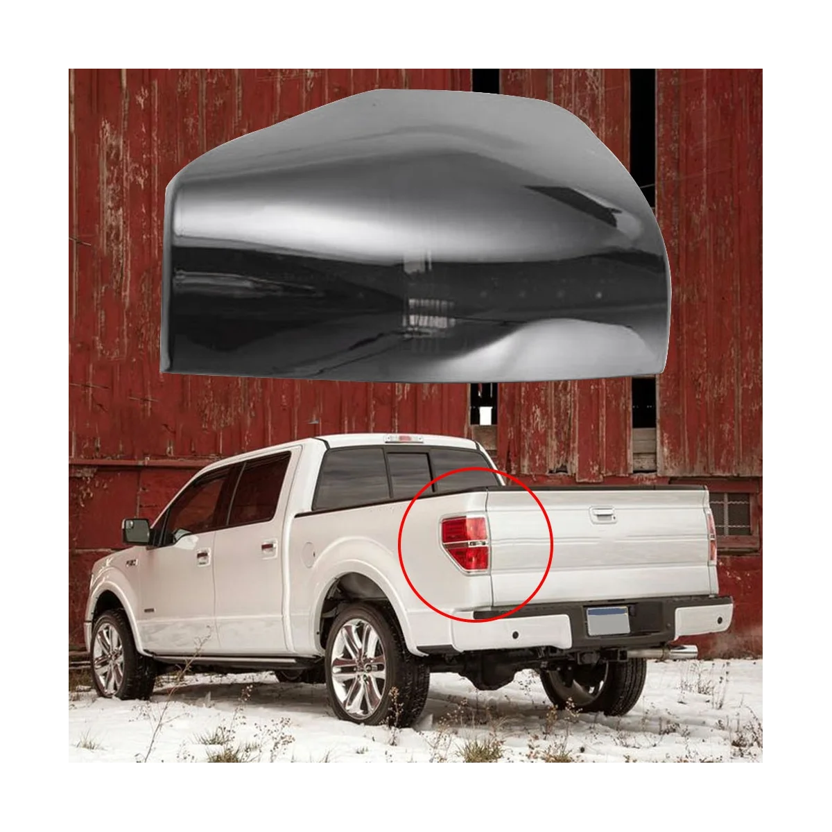 Luces traseras LED izquierda para Ford F150 Pickup, luces de freno traseras, luz indicadora de dirección, 2009-2014, humo