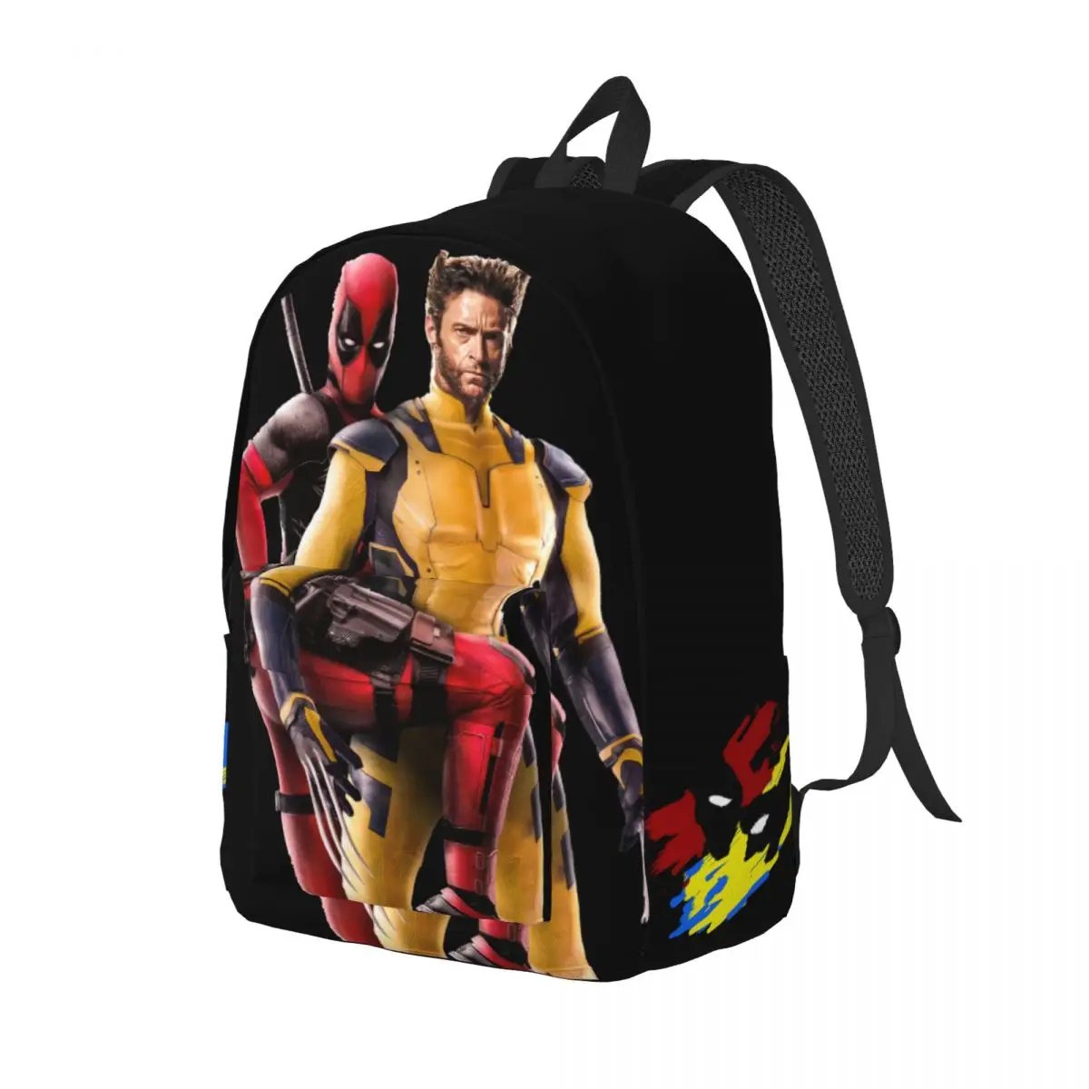 Popular Movies Bookbag Deadpool & Wolverine Teen Girl Boy Men Women Adult Vintage Travel For Gifts Sturdy Shoulder Rucksack