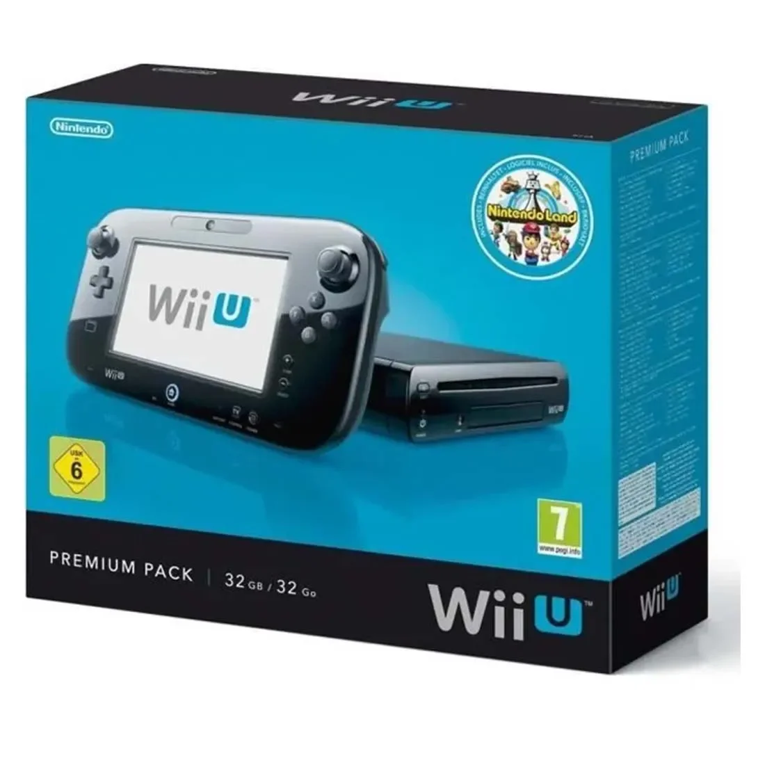 Usado Nin tendo Wiiu Picofly portátil Hacked Tablet sin parche Consola de videojuegos familiar Negro 8 GB Conjunto básico 8 GB