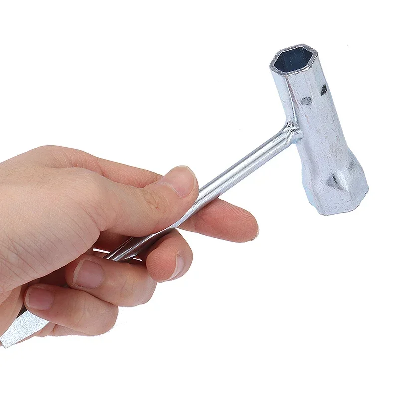 Chainsaw Spark Plug Wrench Galvanized Chain Saw T Wrench Stainless Steel Welding Socket Spanner Tool Car Tools