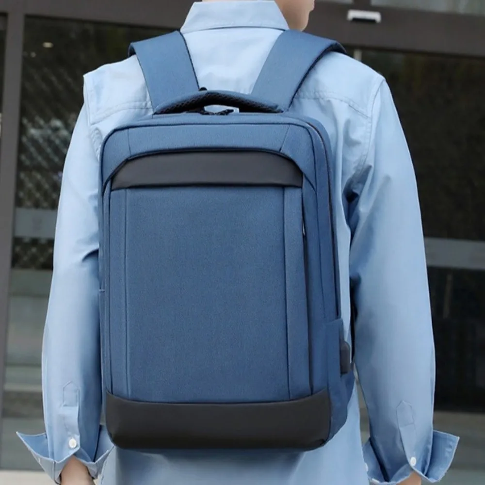 Large Capacity Oxford Coth Backpack with USB Charging Port Waterproof Student School Bag Streetwear Leisure Travel Knapsack