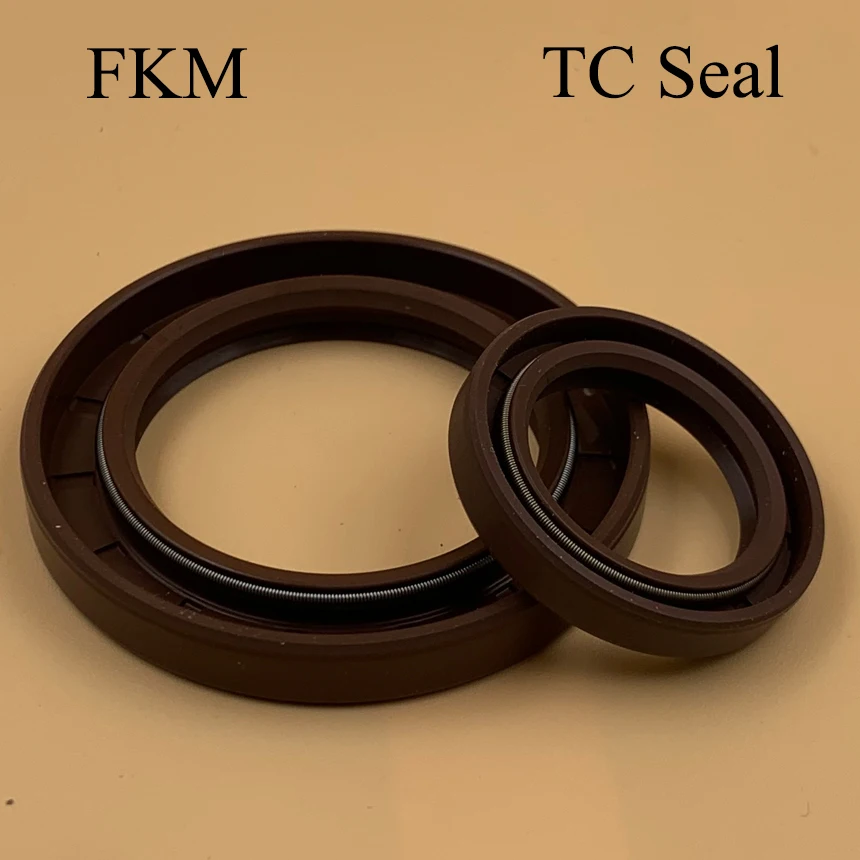 58*85*10 58x85x10 60*75*6/8/10 60x75x6/8/10 Fluoro FKM Fluorine Rubber Spring Two U Lip TC Gasket Radial Shaft Skeleton Oil Seal
