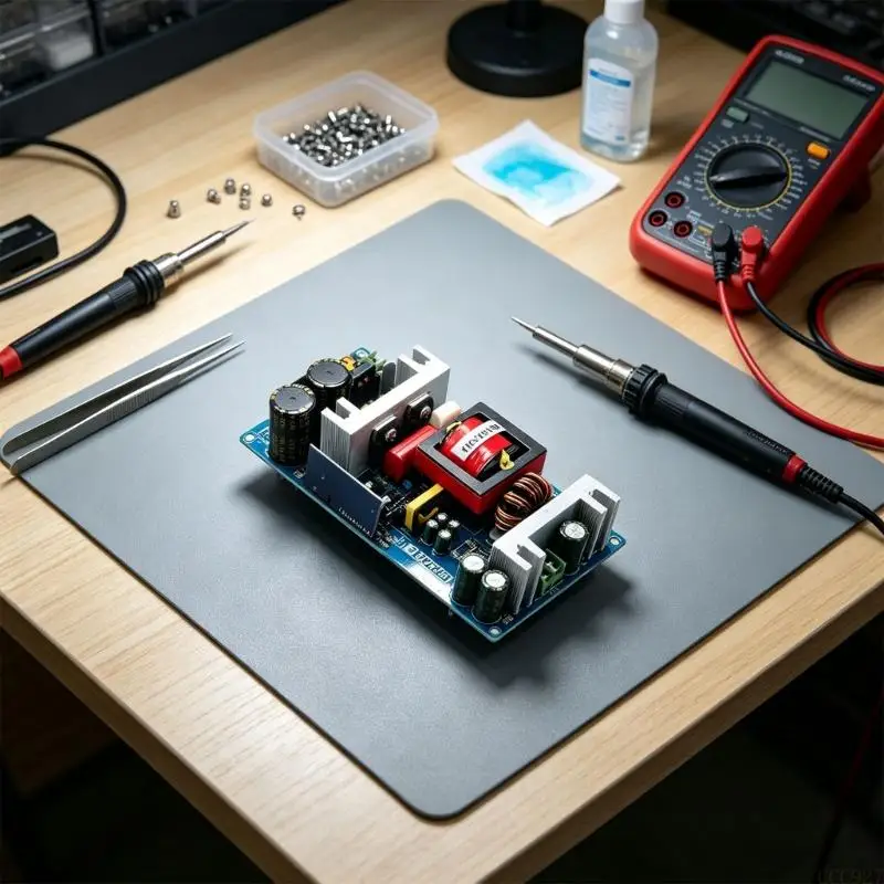 B03F Switching Power Supply Module with 36V 14A Output and 500W Power, Featuring Open-Frame Construction, Screw Wiring Ports and