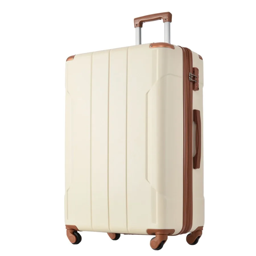 Carry on Luggage 24 inch ABS+PC Lightweight 65L Capacity Hardshell Suitcase with TSA Lock and Wheels for Travel Trip