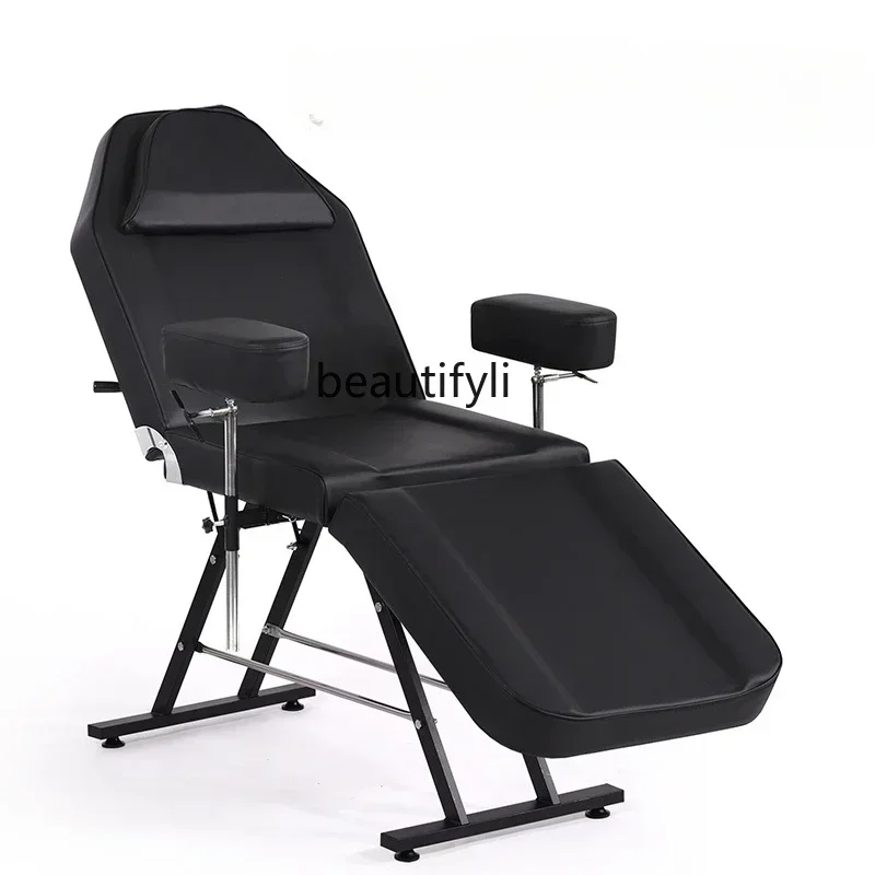 Q181 Tattoo Beauty Salon Moxibustion Home Folding Medical Massage Steaming Bed Physiotherapy Three Fold Convenient Bed lll