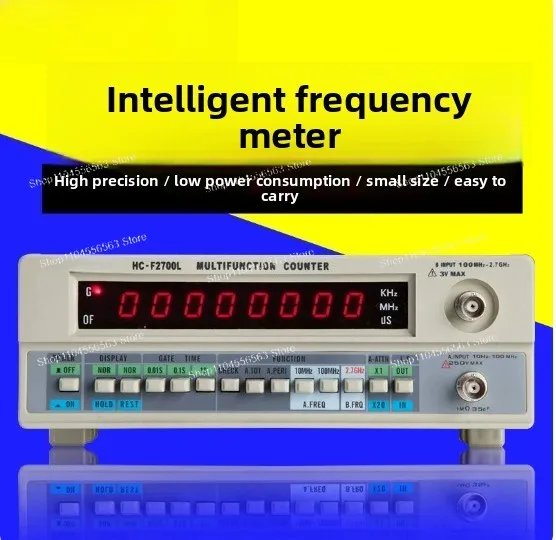 HC-F2700L Frequency Counter - 2.7GHz Crystal Oscillator Tester with 8-Digit LED Display for Accurate Frequency Measurement