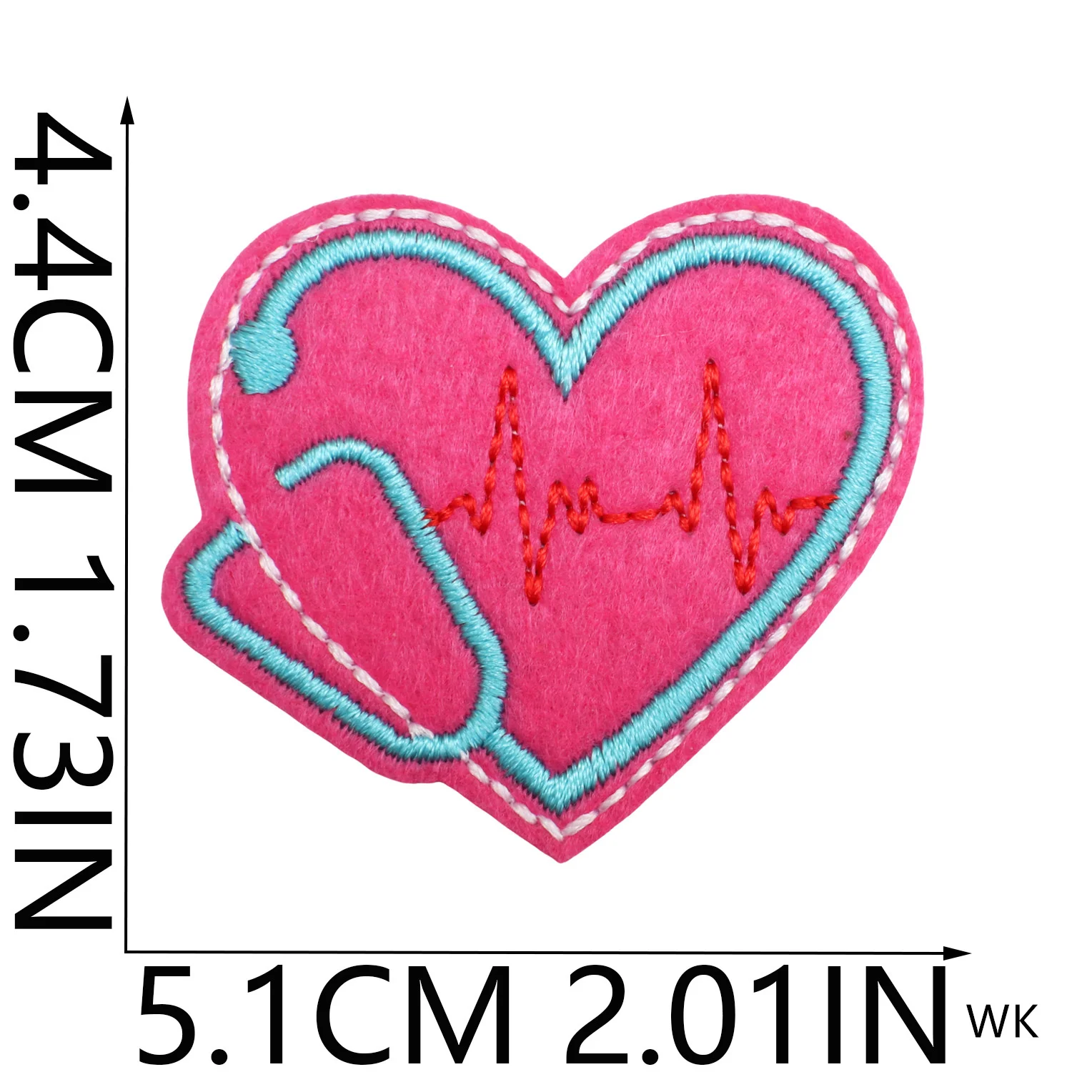 10 Pcs Nurse Care Iron On Sew On Embroidered Patches Clothing Hat Bag Shoe Repair Phone Gift Box Decor DIY Accessory