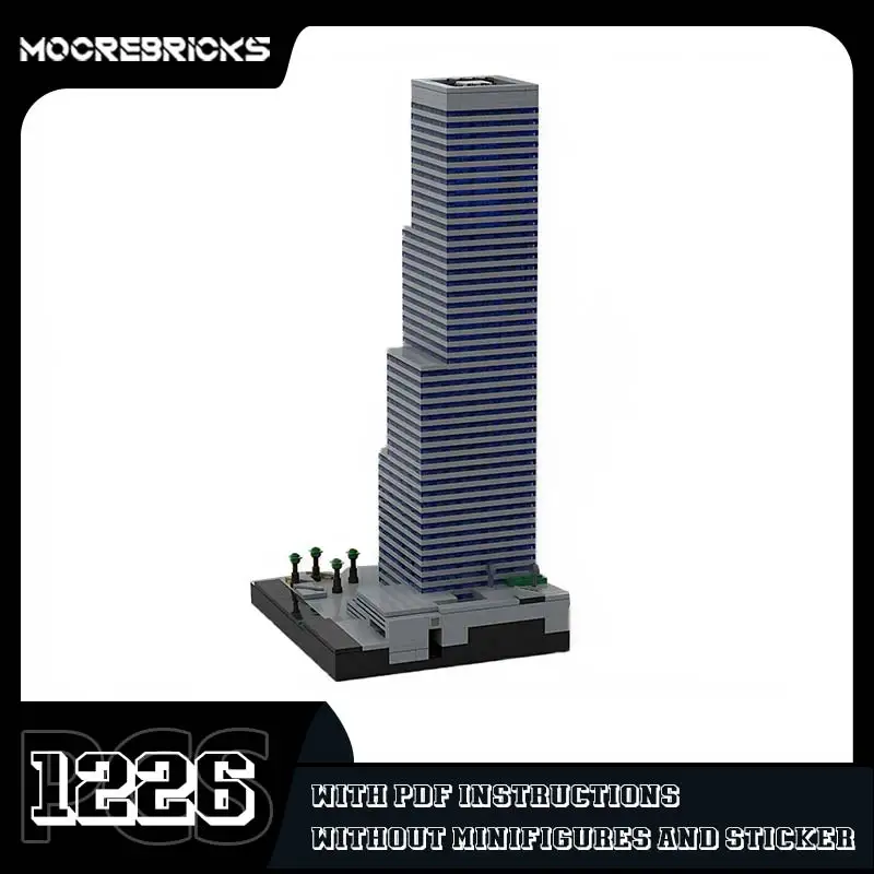 Street View CITI Group Center Model MOC-87148 City Skyscraper Architecture Building Blocks Bricks Desktop Display Toy Kids Gift