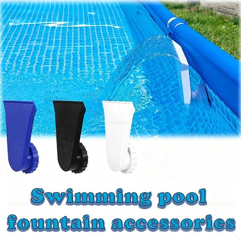 Image of Schwimmbadbrunnen, Direkt Installierbare Düse Kompatibel mit Bestway/Intex Rahmenpools, Sommer-Outdoor-Poolzubehör