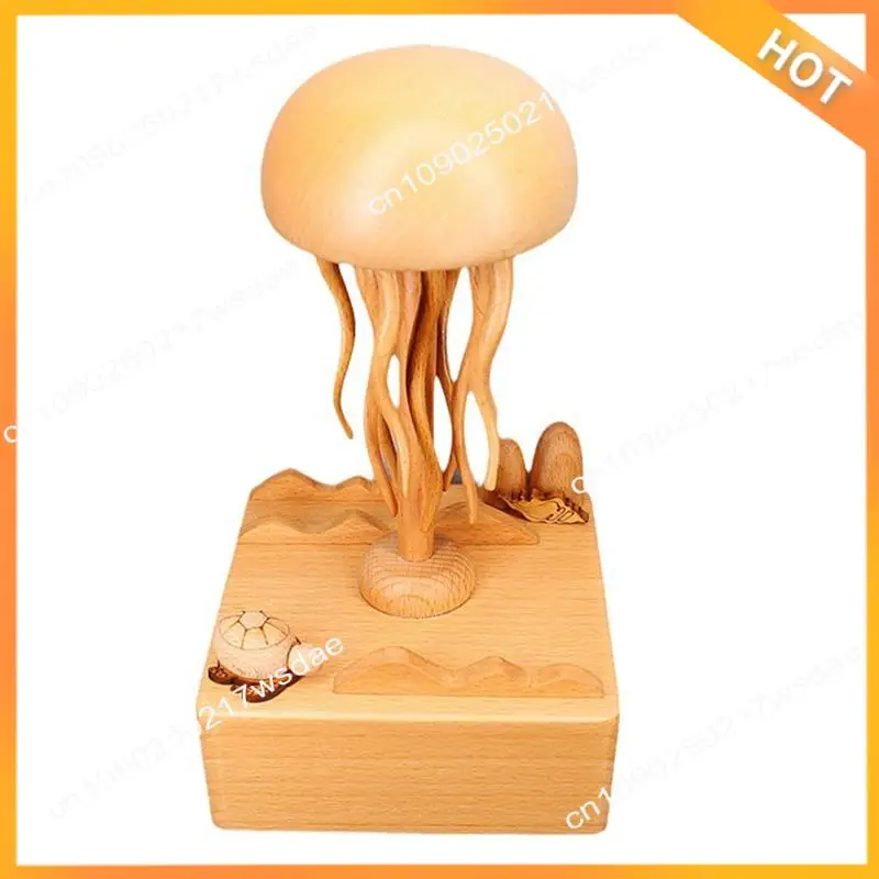 

X08A Wood Music Box For Valentine's Day Gift Christmas For Teen Girls Enchanting Ocean Symphony Wooden Music Box