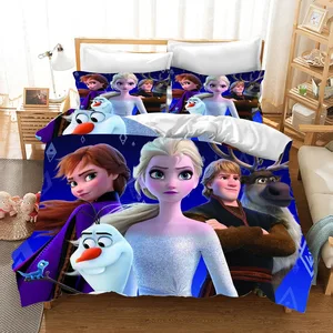 Bed Frozen Bed Set cho trẻ em và người lớn 10 Bán hàng chính Frozen Edredom Cover - №4