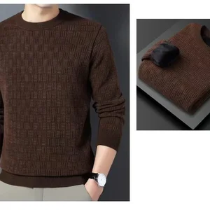 Male thickened mesh, hot blouse, mesh, casual clothes, men's fashion, fall and winter, 4xl 11 Main Men's Tricot Sales - №8