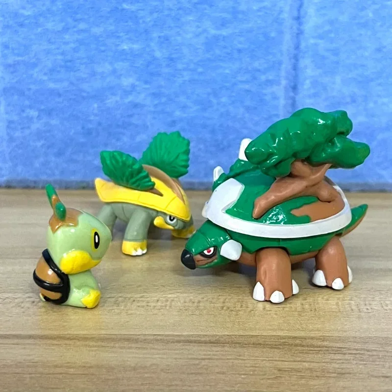 Pokemon Doll Turtwig Grotle Torterra Action FIgure Evolutionary Group Dolls Ornamenst Model Toy