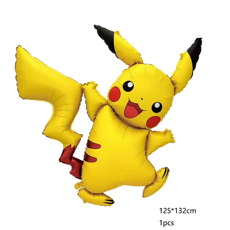 Pokemon ballon Pikachu Squirtle Bulbasaur Pikachu Menselijke figuur Aluminium ballon Decoratie Benodigdheden Kinderverjaardagsfeestje Cadeau