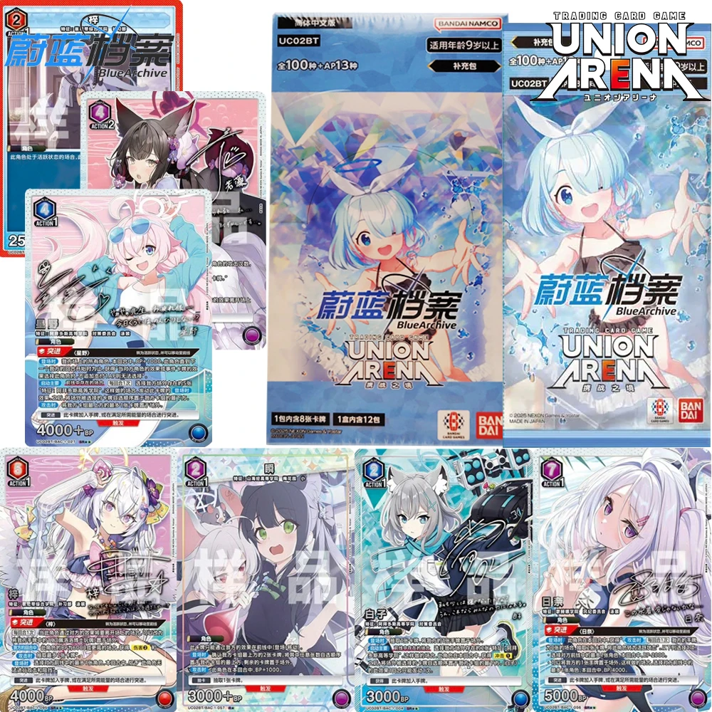 Genuine Union Arena Blue Archive Game Battle Chinese Language Cards Booster Box TCG Anime Character Peripheral Collection Cards