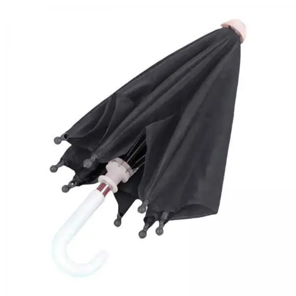 3xDollhouse Miniature Umbrella Decor Hanging Decorative Prop for Dolls Black