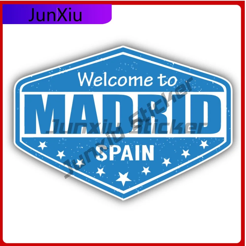 

Madrid City Spain Cute Best Gift Vinyl Aesthetic Laptop Decal Sticker Waterproof Car Window Bumper Auto Exterior Decor