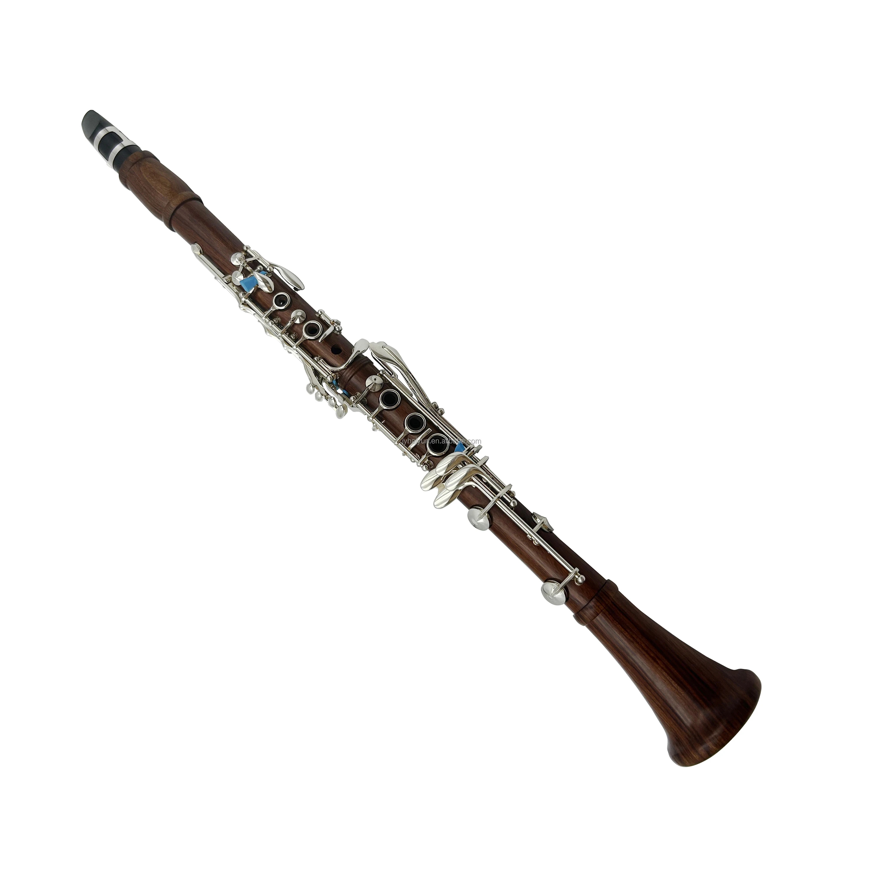 Professional 17 Keys Clarinet JYCL301RW With Rosewood Body And Silver Keys BB Tone Customized