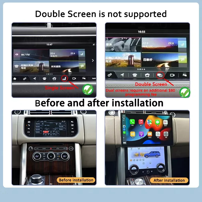 13.3 inch Radio Carplay For Land Rover Vogue L405 2013-2015 2016 2017 Multimedia player and Android Screen Bosch Harman System