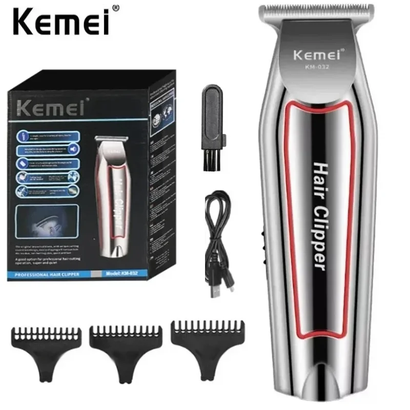 Kemei Professional Hair Trimmer Electric Beard Trimmer For Men Hair Clipper Hair Cutter Machine Haircut Grooming Kit KM-032