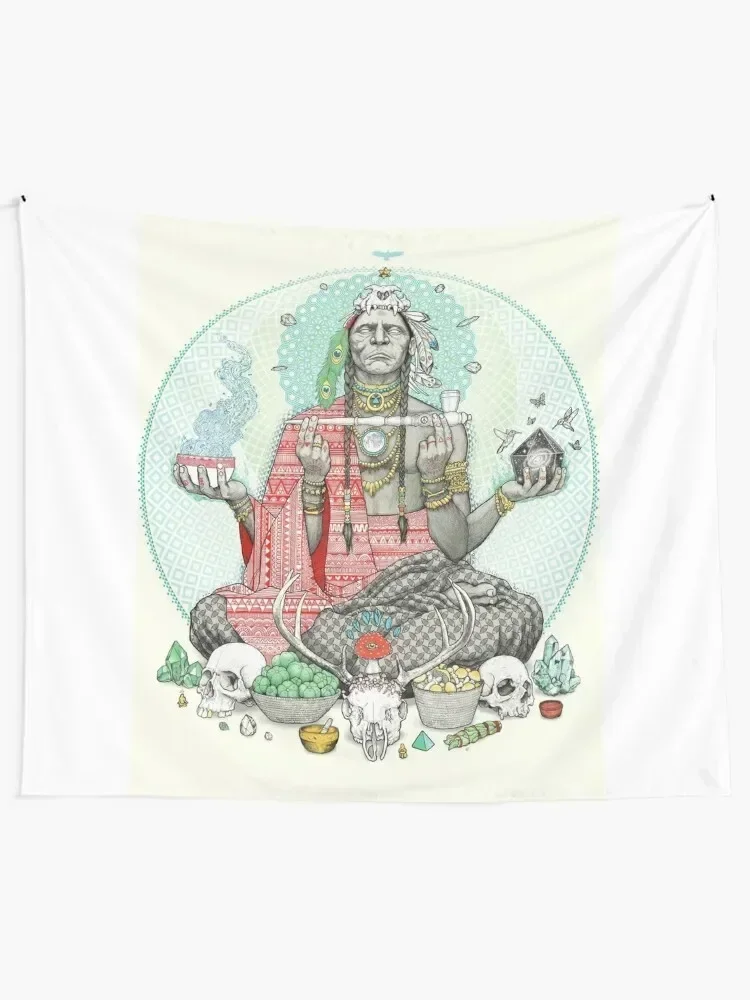 Shaman Tapestry Decoration For Rooms Mushroom Room Decoration Accessories Korean Room Decor Tapestry