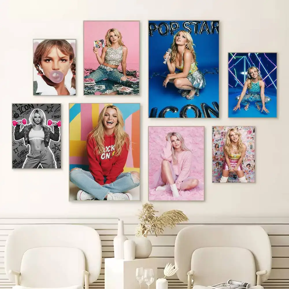 

Princess of Pop B-Britney Spears Poster HD Quality Wall Art Retro Posters For Home Room Wall Decor Self Adhesive