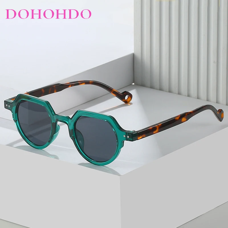 

Classic Small Round Frame Rice Nail Decorate Outdoor Shade Men Sunglasses Brand Design Women Sunglass Drive Travel Eyewear UV400