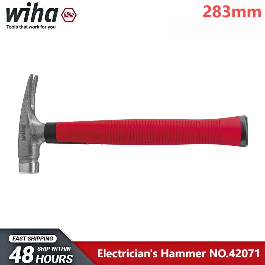 WIHA Electrician's Hammer with 300 g Head No Slip Handle Claw Hammer Made in Germany NO.42071