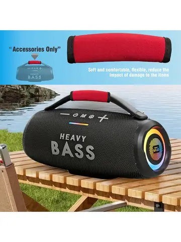 Heavy-Duty Subwoofer Handle Wrist Strap - Red Fabric Car Stereo Accessory with Non-Slip Grip, Compatible with Car Amplifier Spea
