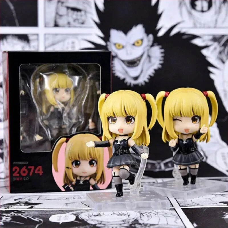 Nendoroid 2674 Death Note Misa Amane Versión Q 10cm Figura de Acción Articulada de Anime Coleccionable Adorno Decorativo Modelo Muñeca Juguetes