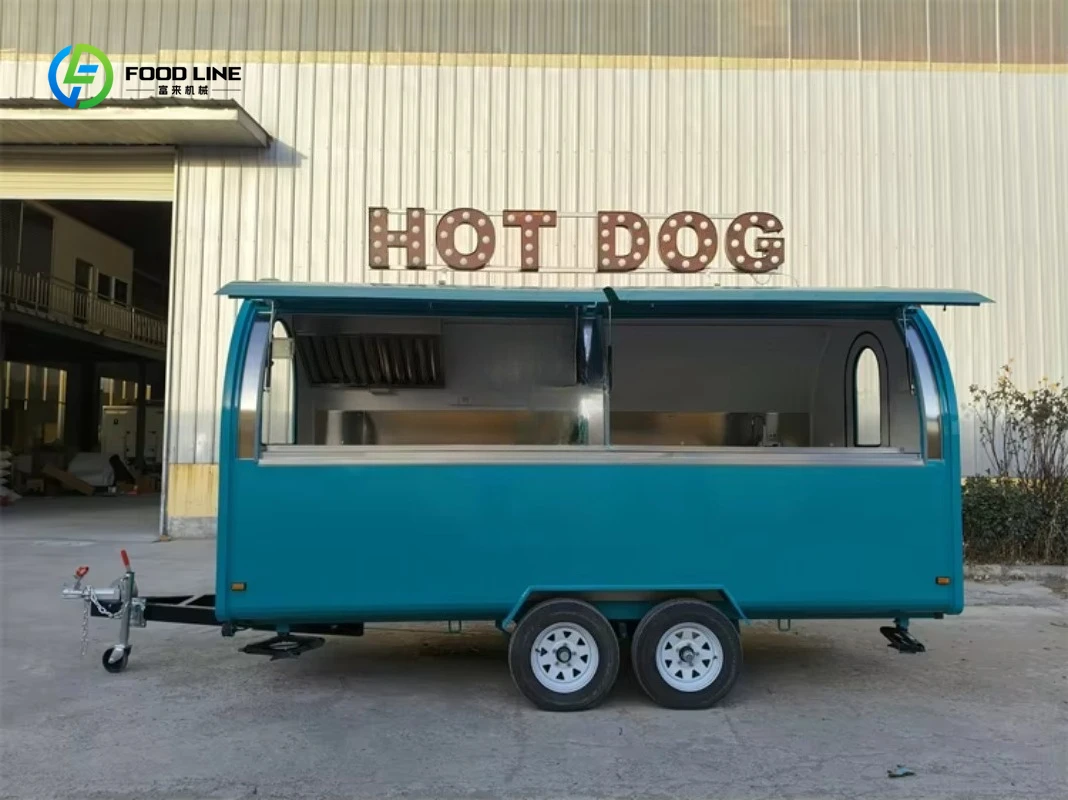 Customized Circular Mobile Food Truck/Trailer - New Design for Food & Drink Sales, Commercial Grade Catering Vehicle