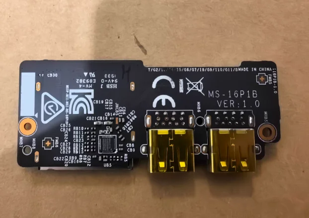 

Оригинальные детали для ноутбука MS-16P1 для MSI GE63 GE63VR GL63 GP63 USB плата кнопки питания плата переключателя SD-карта