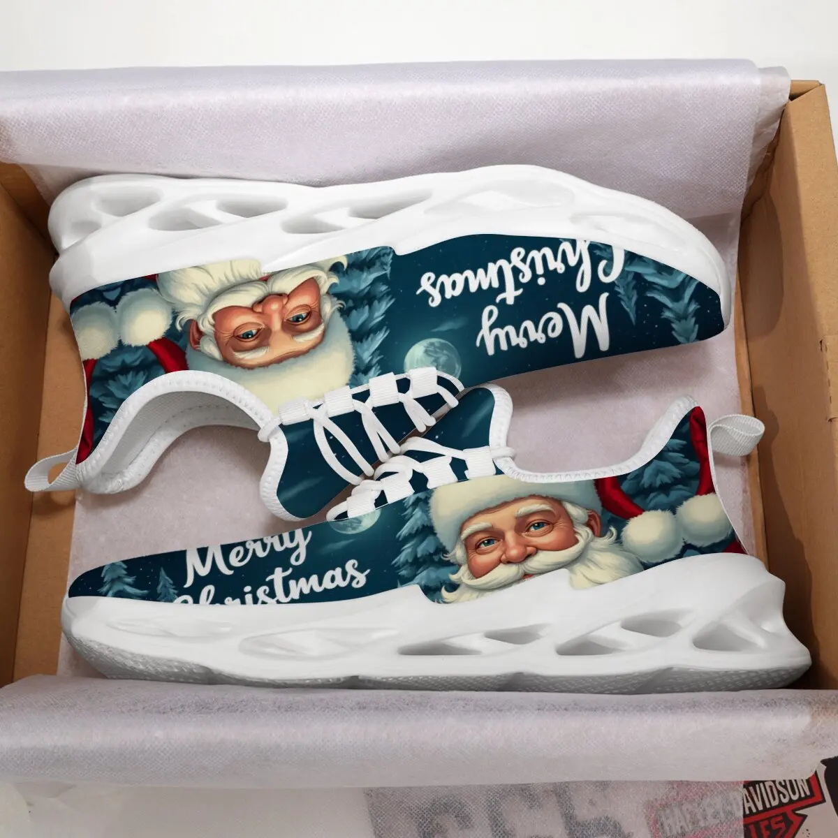 

Christmas Men Women Casual Sneakers Lightweight Breathable Soft Soled Running Shoes Slip-on Male Flats Loafers Zapatos Hombre