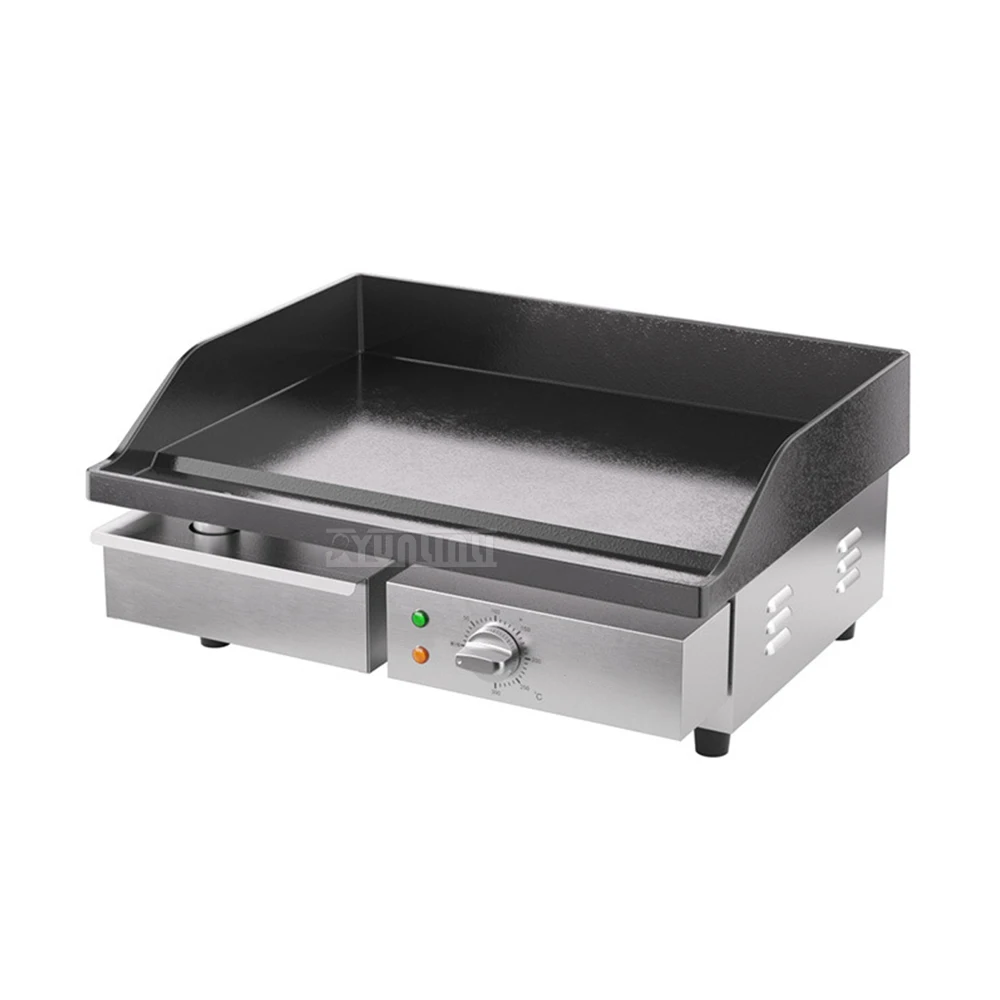 Commercial  Teppanyaki Equipment Griddle Electric Non-Stick Steak Grill Multifunctional Counter Top BBQ Machine