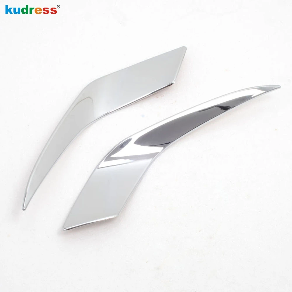 Front Fog Light Lamp Eyebrow Cover Trim For Mazda 6 Atenza 2013-2015 2016 Chrome Car Foglight Eyelid Trims Exterior Accessories