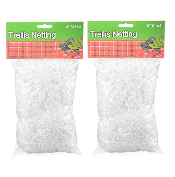 A frame Garden Polyester Plant Trellis Netting Climbing Mesh Grow Net for Hydroponics Climbing Plants Vegetables Fruits