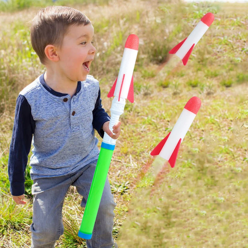 

Outdoor Launch Flash Foam Toys Hand-held Rockets Toys Children's Educational Toys Parent-child Interaction Handheld Skyrocket