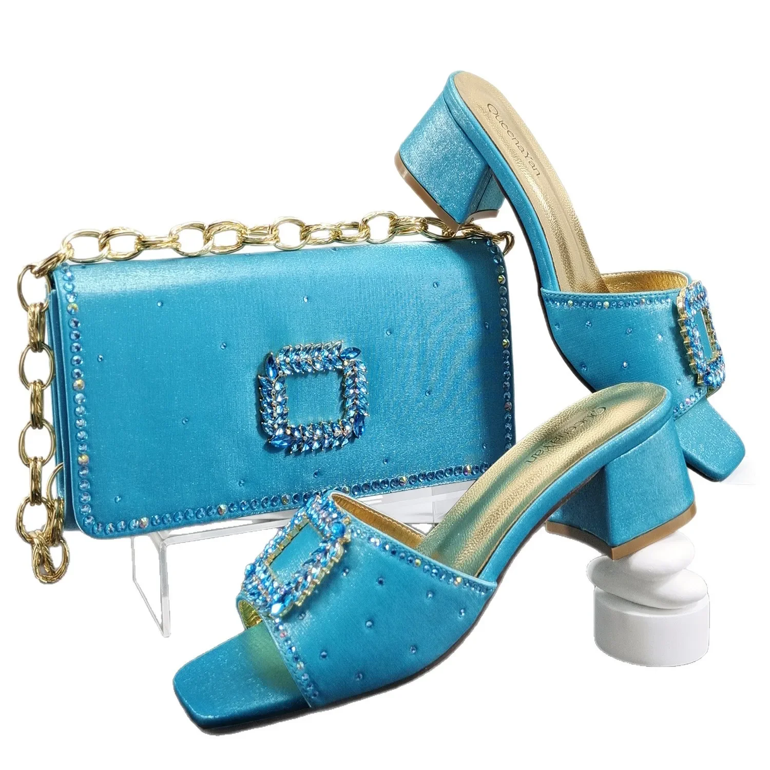 ladies-sexy-summer-high-heel-rhinestone-open-toe-slippers-simple-joker-shoe-bag-set