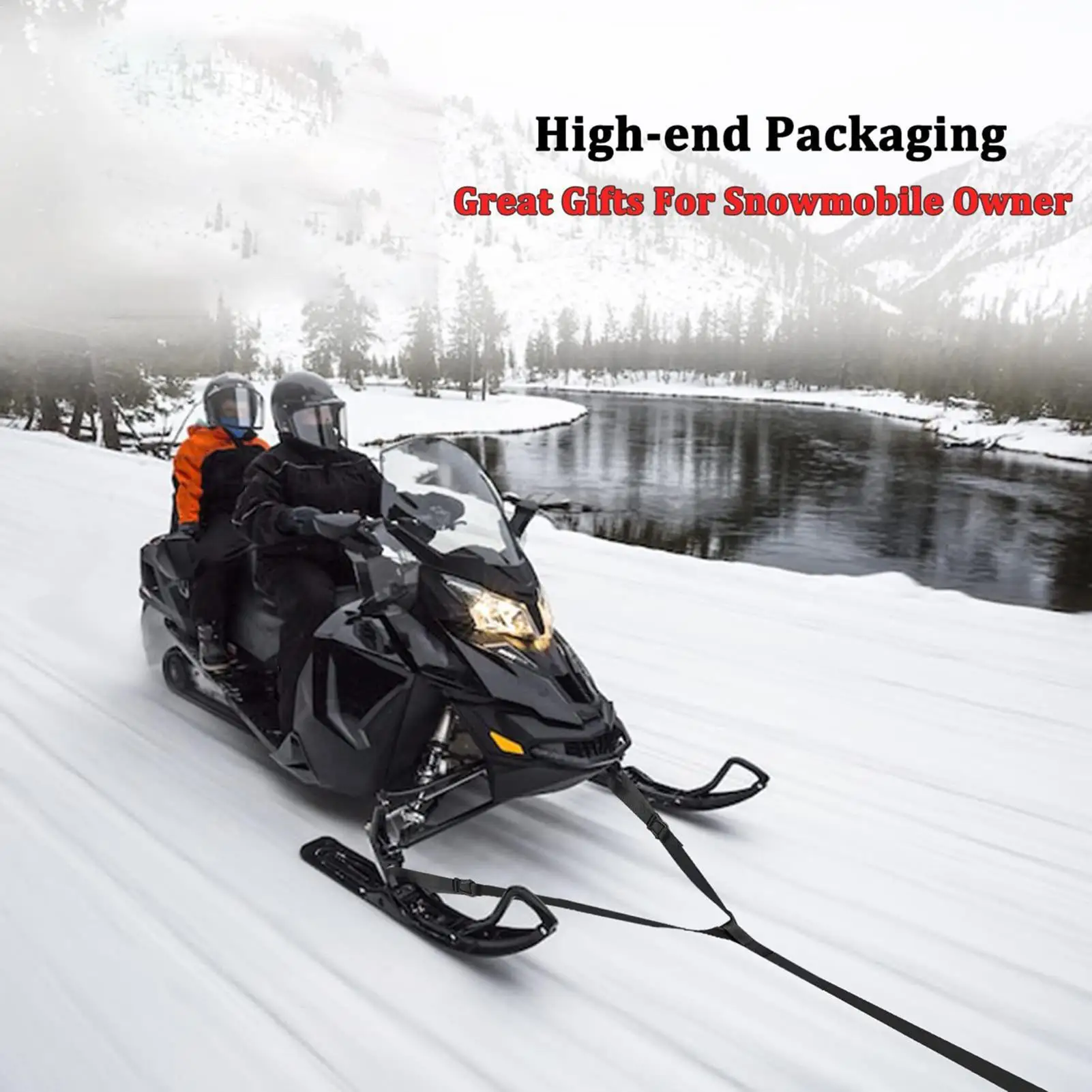 Snowmobile Tow Strap Heavy-Duty Outdoor Gear Snowmobile Recovery Towing Strap For Winter Off Road Adventures Camping Snowboards