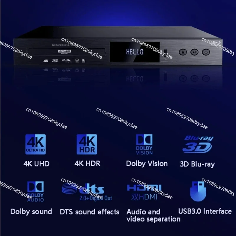 GK-908D مشغل DVD المنزلي HD EVD مشغل أقراص DVD مشغل VCD محمول